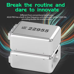 Auriculares intrauditivos con cable KZ-AS16 ...