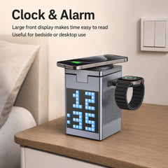 6-in-1 Magnetic Wireless Charger with Bluetooth Speaker