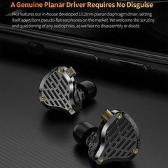 KZ-PR3 Planar Diaphragm In-Ear 1.2m Wired Ea...