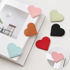 Juego de 6 clips marcapáginas con forma de corazón