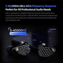 Auriculares con cable KZ-AM16 con controlado...