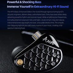 Auriculares con cable KZ-AM16 con controlado...