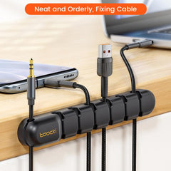 Organizador de cables de silicona Toocki, cl...