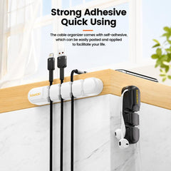 Organizador de cables de silicona Toocki, cl...