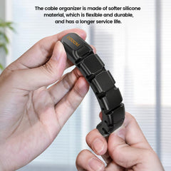 Organizador de cables de silicona Toocki, cl...