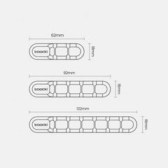Organizador de cables de silicona Toocki, cl...