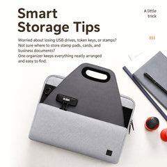 Estuche organizador de documentos con cerradura BUBM para archivadores y portafolios