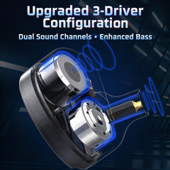 CVJ Konoka 3D Vibration Gaming IEM 1DD+1BA+1...