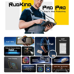 Tablet resistente Ulefone Rugking Pad Pro de 8,68 pulgadas, 8 GB + 128 GB