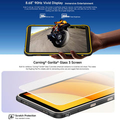 Tablet resistente Ulefone Rugking Pad Pro de 8,68 pulgadas, 8 GB + 128 GB