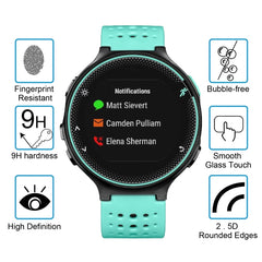 Película de vidrio templado 9H de 0,2 mm para Garmin Forerunner 235