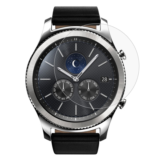 Película de vidrio templado para reloj inteligente de 2 piezas para Samsung Gear S3