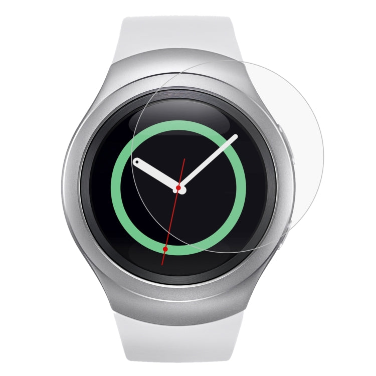Película de vidrio templado para reloj inteligente de 2 piezas para Samsung Gear S2