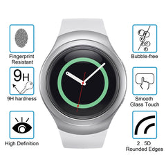 Película de vidrio templado para reloj inteligente de 2 piezas para Samsung Gear S2