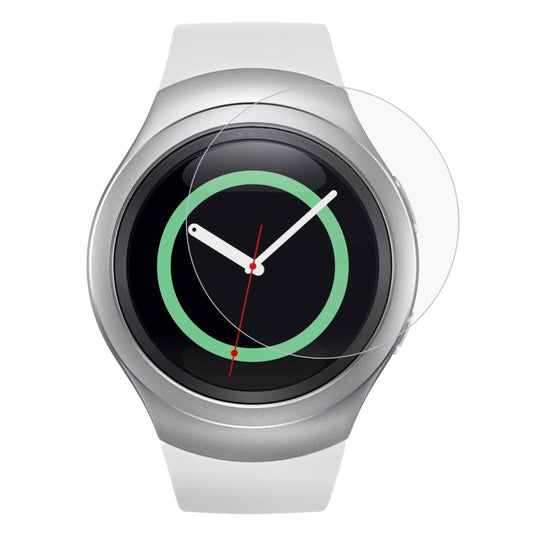 Película de vidrio templado para reloj inteligente de 2 piezas para Samsung Gear S2