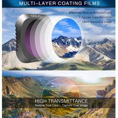 Filtro de lente ND8-PL + ND16-PL + ND32-PL + ND64-PL ND-PL para DJI Mavic 2 Pro