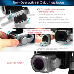 Filtro de lente ND8-PL + ND16-PL + ND32-PL + ND64-PL ND-PL para DJI Mavic 2 Pro
