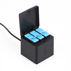 Caja de cargador de carcasa de baterías triples USB RUIGPRO