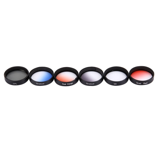 Filtro de lente 6 en 1 de 34 mm para DJI Phantom 3 y 4
