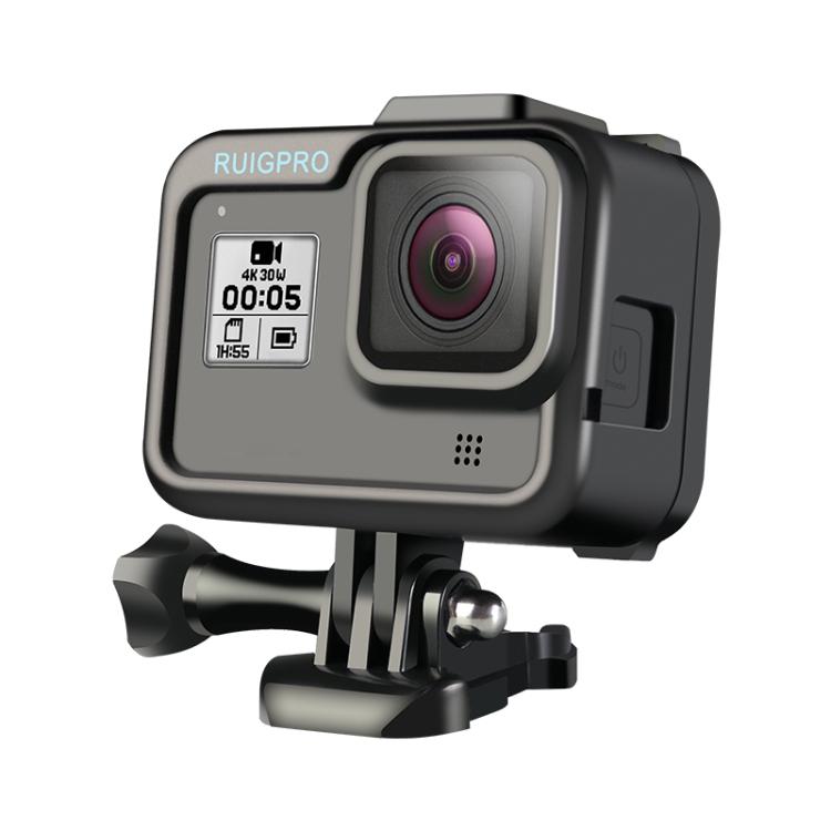 RUIGPRO para GoPro HERO8 Caja de marco ABS de PC negra