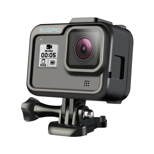 RUIGPRO para GoPro HERO8 Caja de marco ABS de PC negra