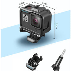 RUIGPRO para GoPro HERO8 Caja de marco ABS de PC negra