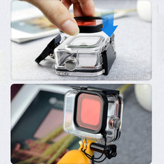 Filtro de Lente de Color de Buceo Cuadrado para GoPro HERO8 Negro