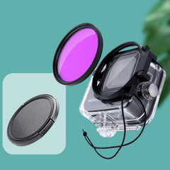 Para GoPro HERO8 58 mm Filtro de lente de color Estuche impermeable