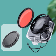 Para GoPro HERO8 58 mm Filtro de lente de color Estuche impermeable
