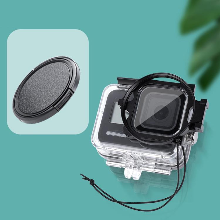 Funda impermeable con anillo adaptador de filtro de 58 mm para GoPro HERO8