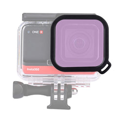 Filtro de color de buceo de carcasa cuadrada para Insta360 ONE R 4K