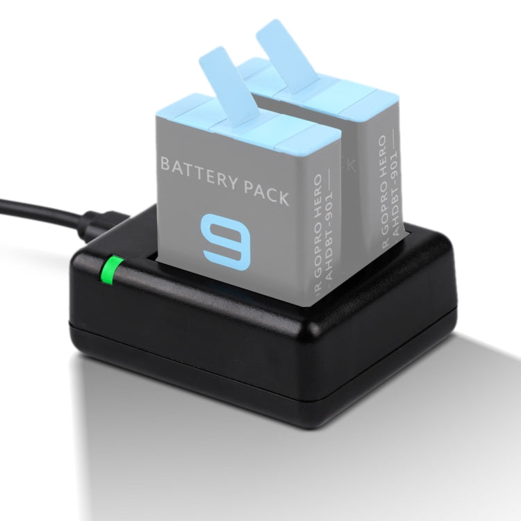 Cargador de Baterías Dual USB con Cable y Lu...