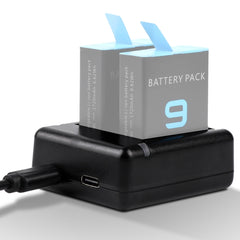 Cargador de Baterías Dual USB con Cable y Lu...