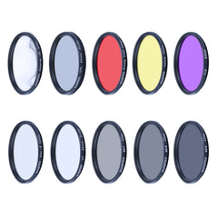 RUIGPRO para GoPro HERO10 Black / HERO9 Black 52mm Filtro de lente 10 en 1