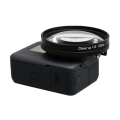 Cámara de acción deportiva Filtro de primer plano de lente macro profesional de 52 mm 10X para GoPro HERO5