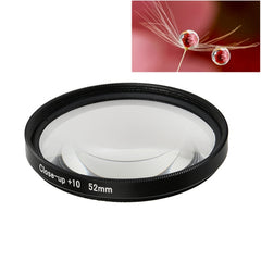 Cámara de acción deportiva Filtro de primer plano de lente macro profesional de 52 mm 10X para GoPro HERO5