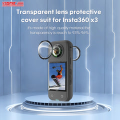 Para Insta360 X3 STARTRC Lens Guard PC cubie...