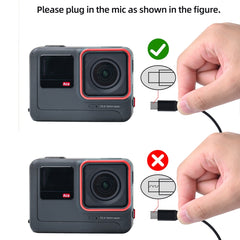 Micrófono de grabación tipo C con clip de so...