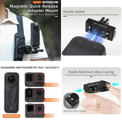 Adaptador de base metálica magnética para Insta360 X5
