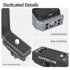 Soporte vertical-horizontal tipo L para Insta360 X5 / X4