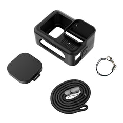Funda protectora de silicona negra con corre...