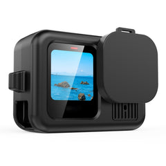 Funda protectora de silicona negra con corre...