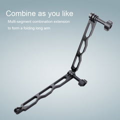 Extensor de agarre de brazo de extensión de aluminio de 18 cm para GoPro
