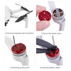 Cubierta protectora de metal para motor de 4 piezas para DJI Mavic Mini