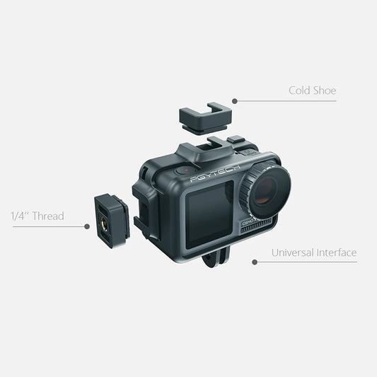 PGYTECH Cámara deportiva Rabbit Cage Accesorio Vlog para DJI Osmo Action