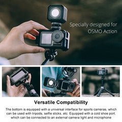 PGYTECH Cámara deportiva Rabbit Cage Accesorio Vlog para DJI Osmo Action