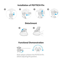 PGYTECH P-GM-132 Soporte para teléfono con v...