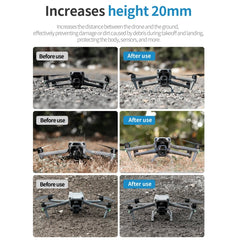 Bastidor de tren de aterrizaje plegable STARTRC para DJI Air 3S/3