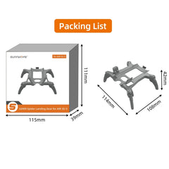 Pata de soporte con engranajes de araña elevados para DJI Air 3S/3