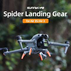 Pata de soporte con engranajes de araña elevados para DJI Air 3S/3